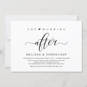 The Morning After, Post Wedding Brunch Celebration Invitation