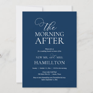 The Morning After, Post wedding Brunch Celebration Invitation
