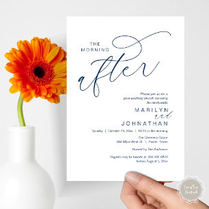 The Morning After, Post Wedding Brunch Celebration Invitation