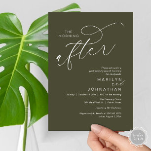 The Morning After, Post Wedding Brunch Celebration Invitation