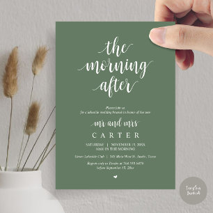 The Morning After, Post wedding Brunch Celebration Invitation