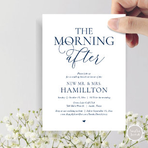 The Morning After, Post wedding Brunch Celebration Invitation