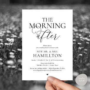 The Morning After, Post wedding Brunch Celebration Invitation