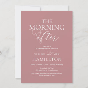 The Morning After, Post wedding Brunch Celebration Invitation