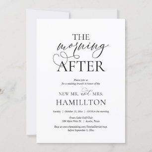 The Morning After, Post wedding Brunch Celebration Invitation