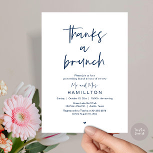 The Morning After, Post Wedding Brunch Invitation