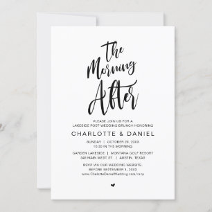 The Morning After, Post Wedding Brunch Invitation