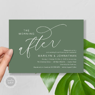 The Morning After, Post Wedding Brunch Thank You Invitation