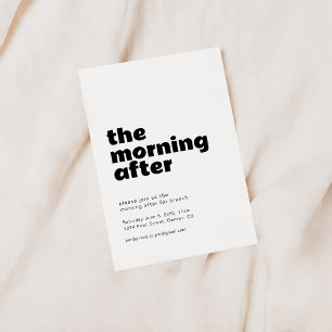 The Morning After Wedding Brunch Invitation