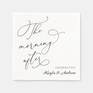 The Morning After Wedding Brunch Napkins