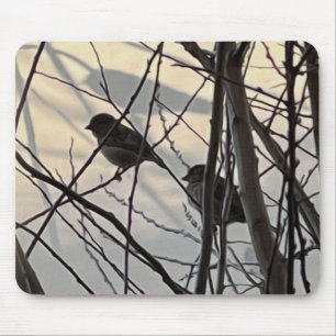 The morning birds mouse pad