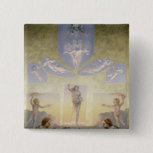 The Morning , c.1808-9 15 Cm Square Badge