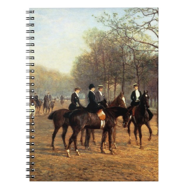 The Morning Ride, Rotten Row, Hyde Park, 1894 (oil Notebook (Front)