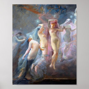 The Morning Stars By Sarah Paxton Ball Dodson 1887 Poster