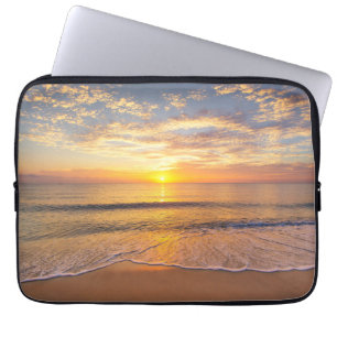 The Morning Sun at Seaside Laptop Sleeve