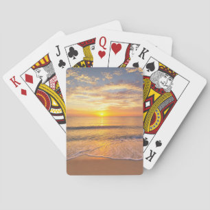 The Morning Sun at Seaside Playing Cards