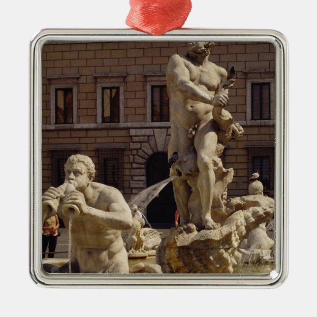 The Moro Fountain Metal Tree Decoration (Front)