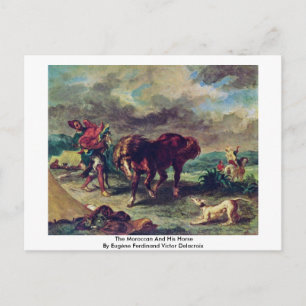 The Moroccan And His Horse Postcard