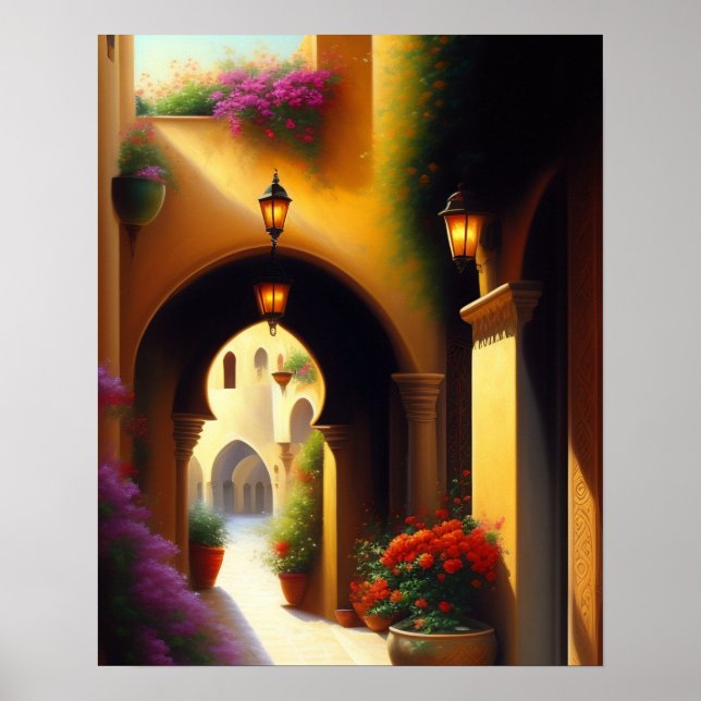The Moroccan Corridors Art Print (Front)