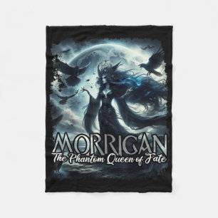 The Morrigan Celtic Irish Mythology Raven Crow War Fleece Blanket