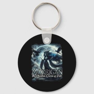 The Morrigan Celtic Irish Mythology Raven Crow War Key Ring