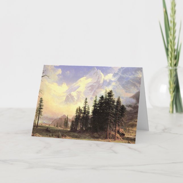 The Morteratsch Glacier, Pontresina, fine art, Thank You Card (Front)