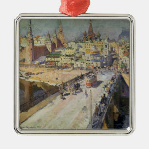 The Moskva River Bridge, 1914 Metal Ornament