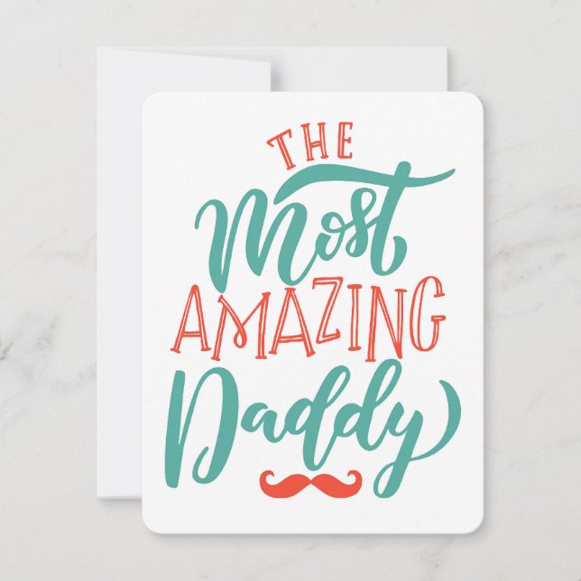 The Most Amazing Daddy Holiday Card (Front)