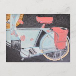 THE MOST BEAUTIFUL BICYCLE IN PARIS POSTCARD