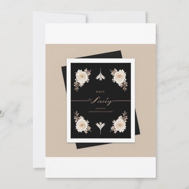 The most beautiful moments of life invitation (Back)