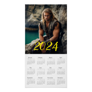 The Most Brutal Macho 2024. Calendar Poster