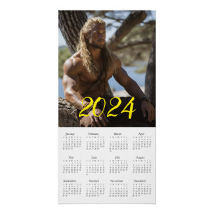 The Most Brutal Macho 2024. Calendar Poster