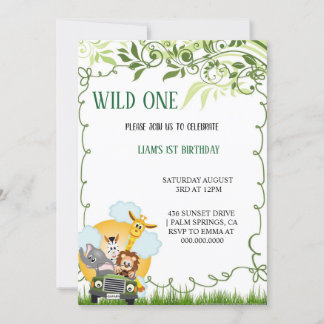 THE MOST ELEGANT WILD BIRTHDAY invitations