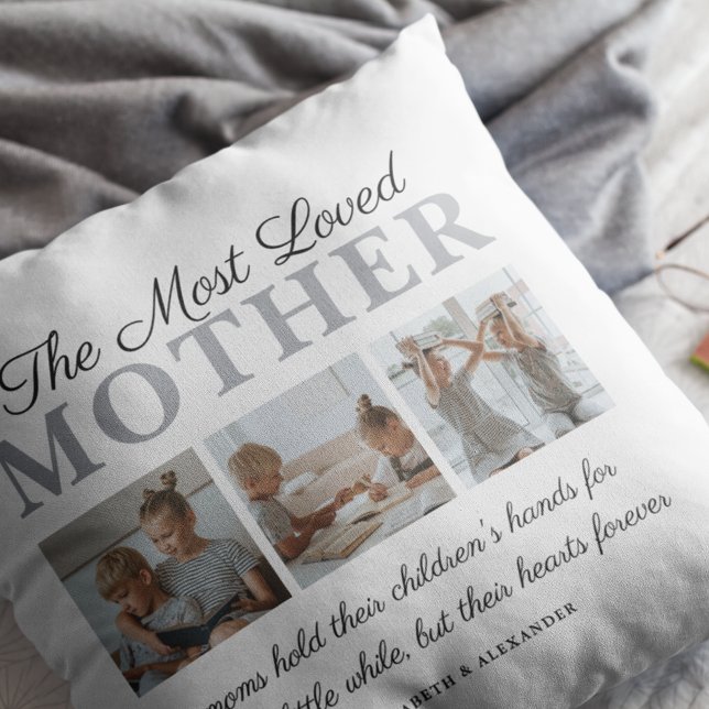 The Most Loved Mother Photo Cushion (Creator Uploaded)