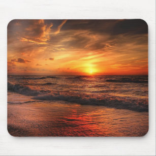 The Most Perfect Sunset at the Beach Mouse Pad