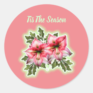 The Most Precious Gift Flat Holiday Card Classic Round Sticker