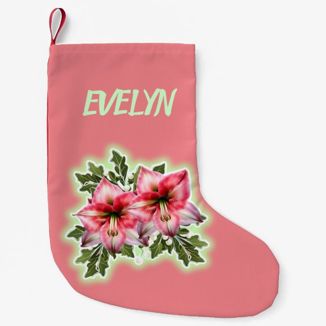 The Most Precious Gift  Small Christmas Stocking (Front)