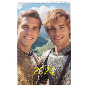 The most romantic men. 2024  calendar