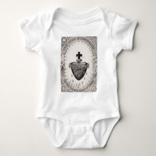 The Most Sacred Heart of Jesus Christ Baby Bodysuit