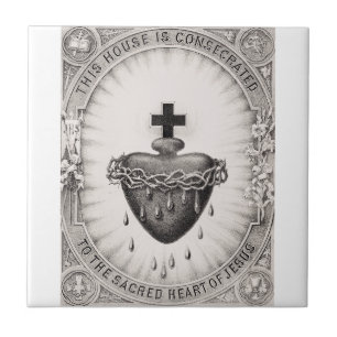 The Most Sacred Heart of Jesus Christ Ceramic Tile