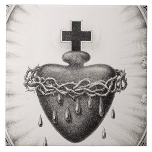 The Most Sacred Heart of Jesus Christ Ceramic Tile