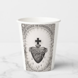 The Most Sacred Heart of Jesus Christ Paper Cups