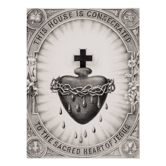 The Most Sacred Heart of Jesus Christ Poster (Front)