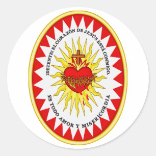 The Most Sacred Heart of Jesus Classic Round Sticker