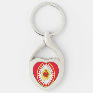 The Most Sacred Heart of Jesus Key Ring