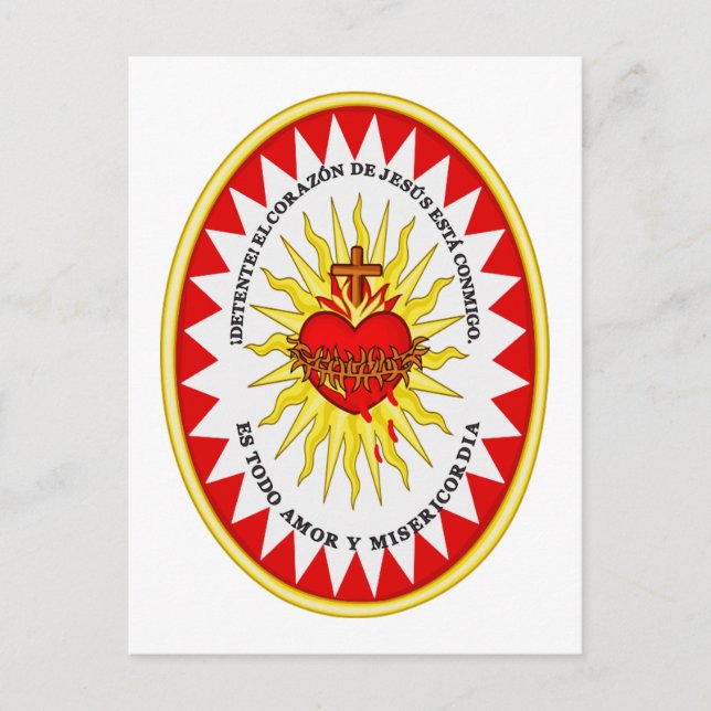 The Most Sacred Heart of Jesus Postcard (Front)