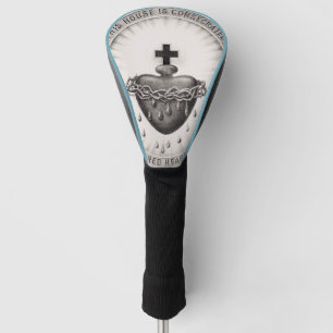 The Most Sacred Heart of Jesus Symbol of Divine  Golf Head Cover