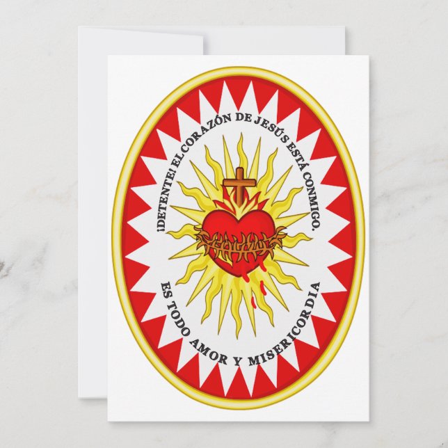 The Most Sacred Heart of Jesus Thank You Card (Front)