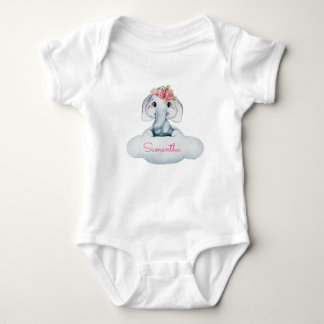The Most Screamingly Cute Baby Elephant Ever!  Baby Bodysuit