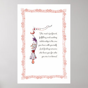 The most significant relationship elegant quote poster